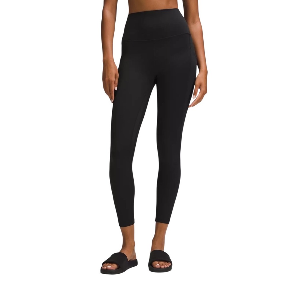 Lululemon Align Leggings High Rise Yoga Pants with Pockets Black Sz 6